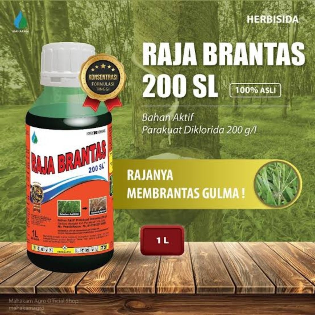Herbisida Kontak Raja Brantas 200 SL 1 Liter