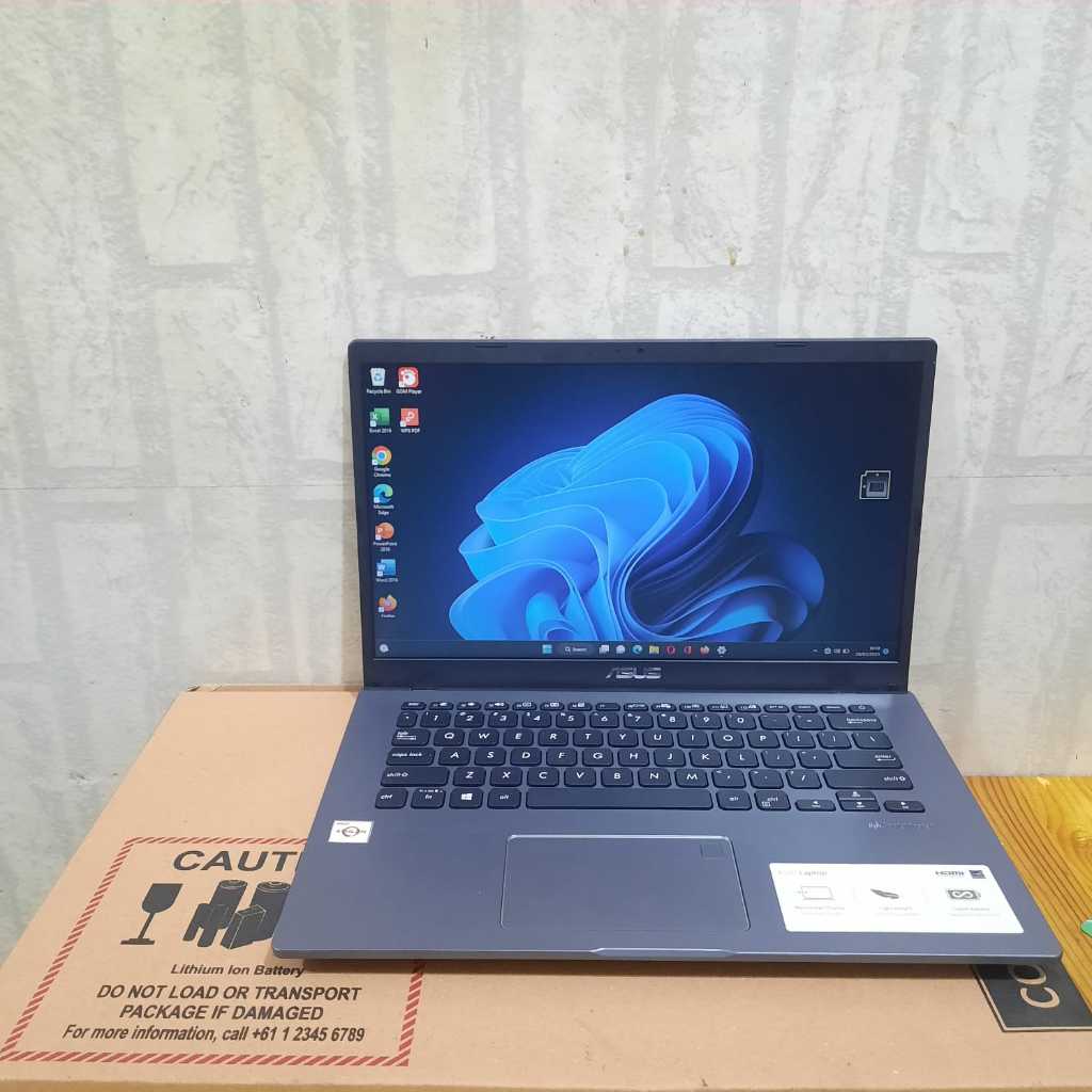 Laptop Asus VivoBook M490D, Amd Athlon Gold - 3050U,, Ram 4 Gb / 256Gb,  Lengkap, Grey, BERGARANSI