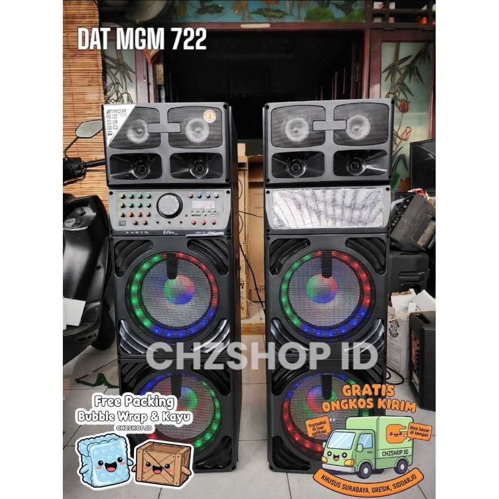 DAT MGM 722 Jumbo Speaker Aktif Speaker Bluetooth Speaker Active 12 inch x 4 DAT MGM722 Jumbo DISKON