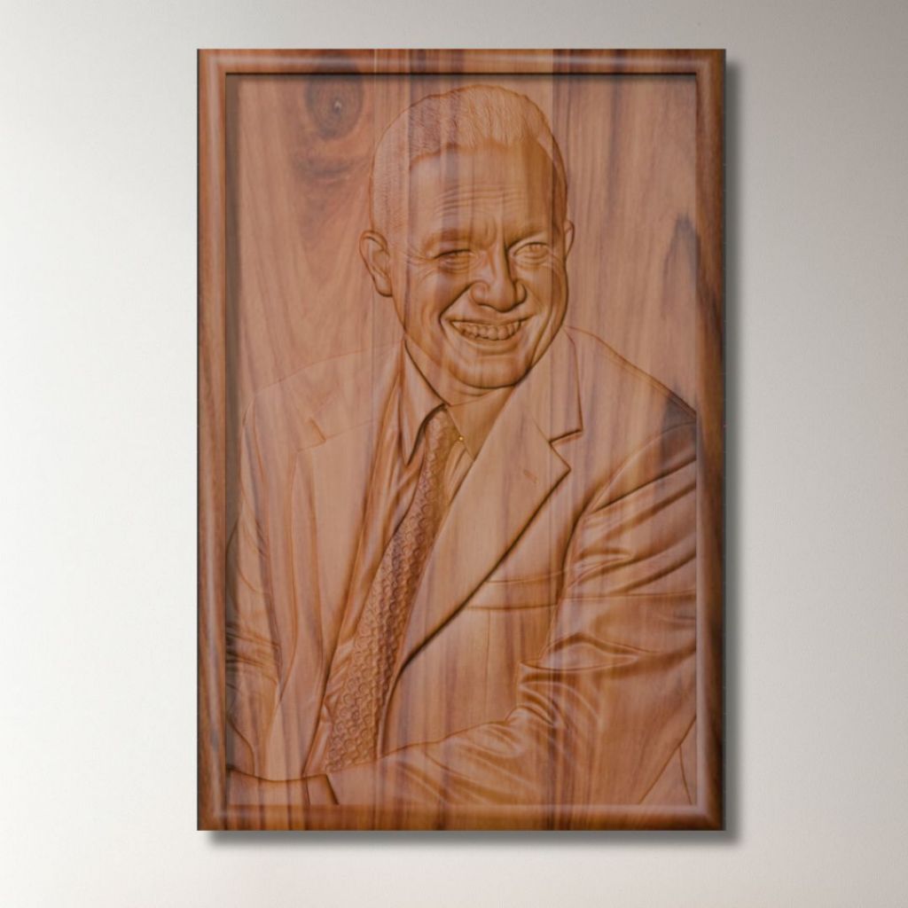 Ukiran Kayu Anies Baswedan CNC – Hiasan Dinding Tokoh Nasional | Dekorasi Kayu Seni Ukir