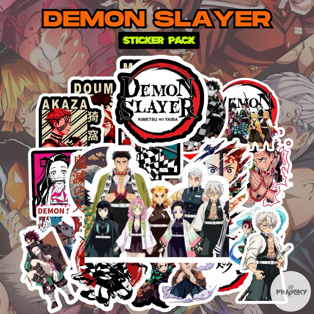 

Fragsky - 20&25 Pcs Sticker Spesial Series Demon Slayer Tanjiro Nezuko Anime Pack | Stiker Premium Laminasi Doff & Glossy Kiss Cutting Anti Air Anti Luntur | Stiker Aesthetic Dekorasi HP Laptop Helm Motor Paper Stationery | Ukuran 2-4 & 3-5 cm