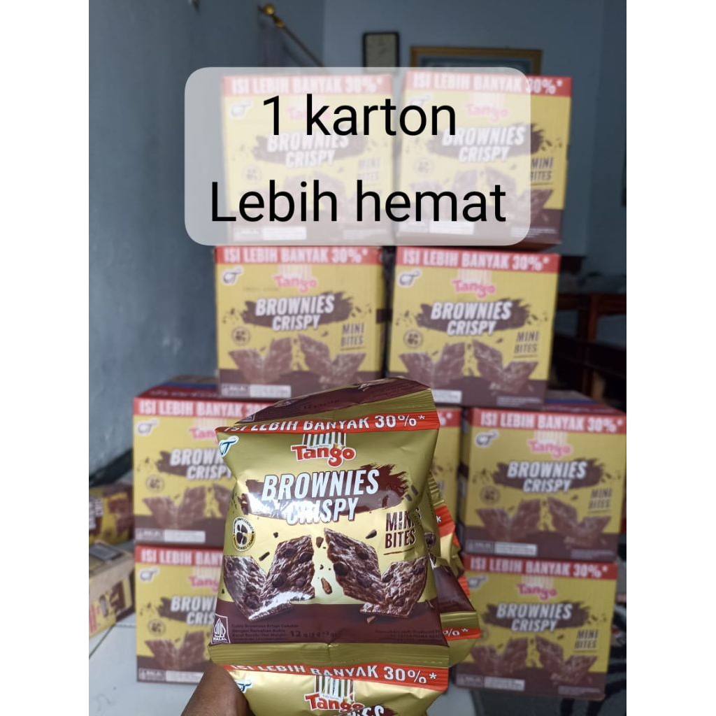 

tango brownies crispy mini bites 1 karton isi 4 renteng