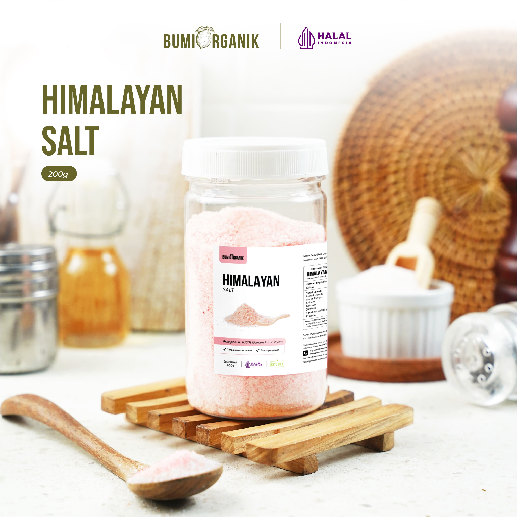 

GARAM HIMALAYA ORIGINAL 200G BUMI ORGANIK / GARAM HIMALAYA ORIGINAL PREMIUM / HIMALAYA SALT ORGANIC / HIMALAYAN PINK SALT / GARAM HIMALAYA ASLI / GARAM HIMALAYA HALUS / GARAM HIMALAYA MPASI / NUTRILOGY OFFICIAL BEORGANIK NUTRIFARM DARI BUMI