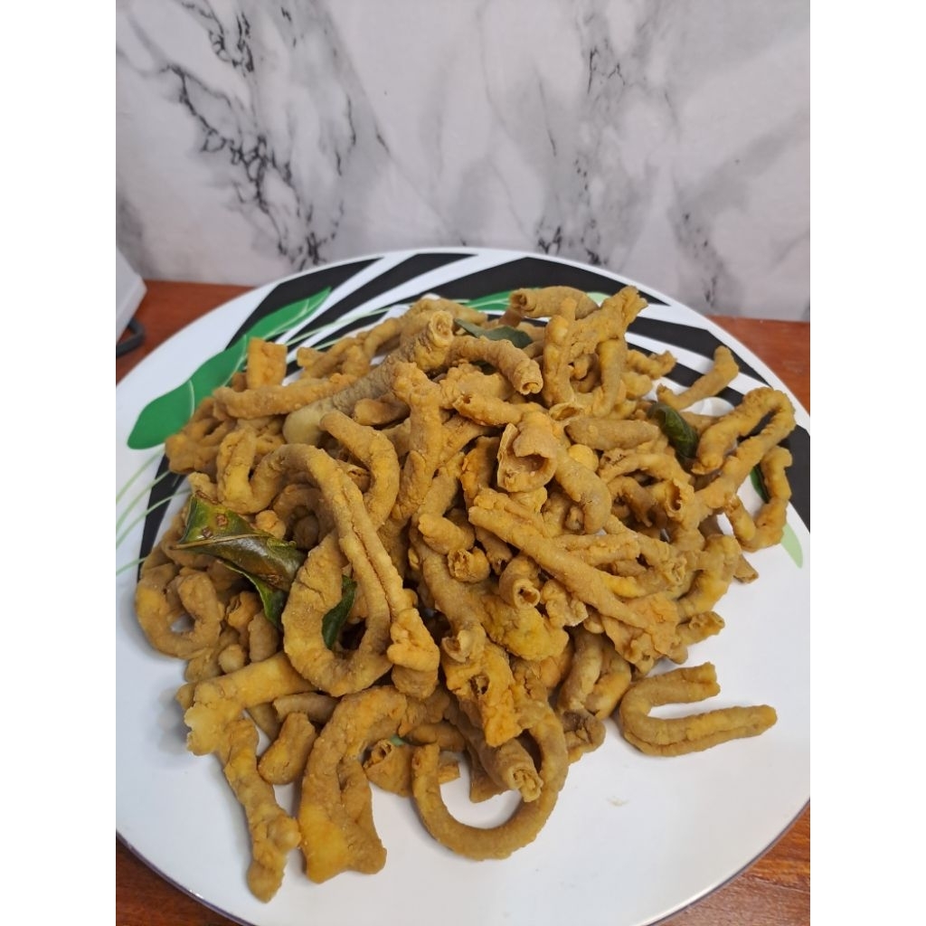 

kripsus kripik usus enak gurih lezat tidak amis