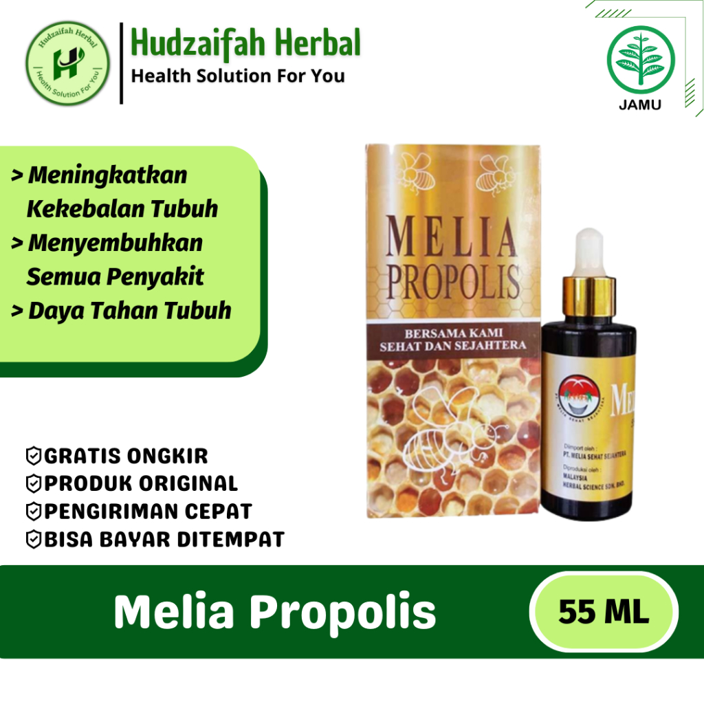 Melia Propolis Original - Propolis Melia Asli Original - Obat Batuk Gatal Tenggorokan - Obat Demam
