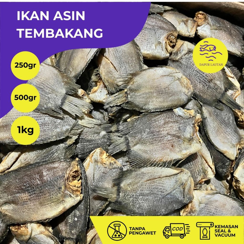 

Ikan Asin Tembakang Murah 250gr, 500gr, & 1 KG