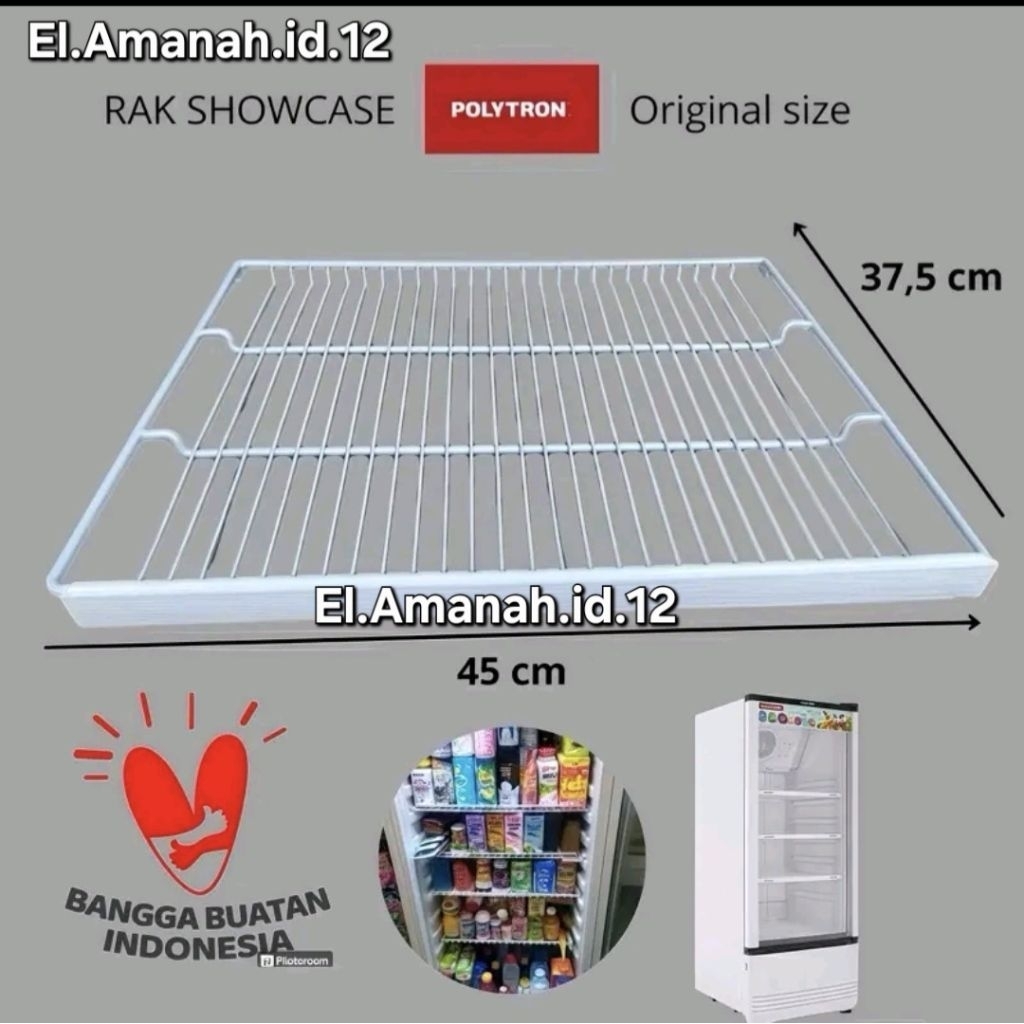 Rak showcase polytron ambalan showcase polytron Besi
