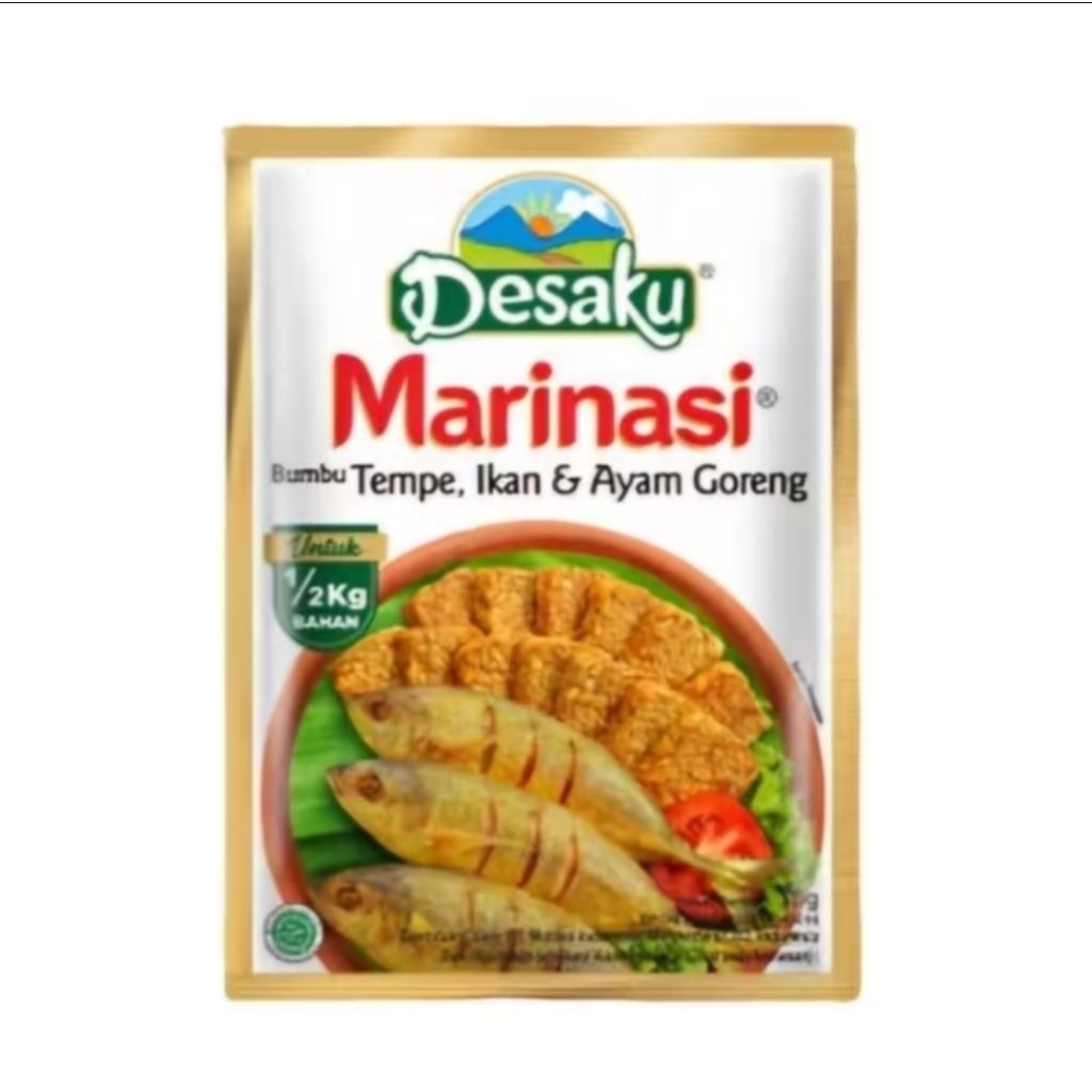 

Desaku Marinasi Bumbu tempe, ikan & Ayam goreng 15 gram 12 sachet