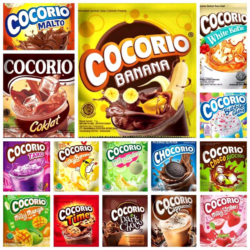 

COCORIO minuman serbuk ecer Aneka Rasa