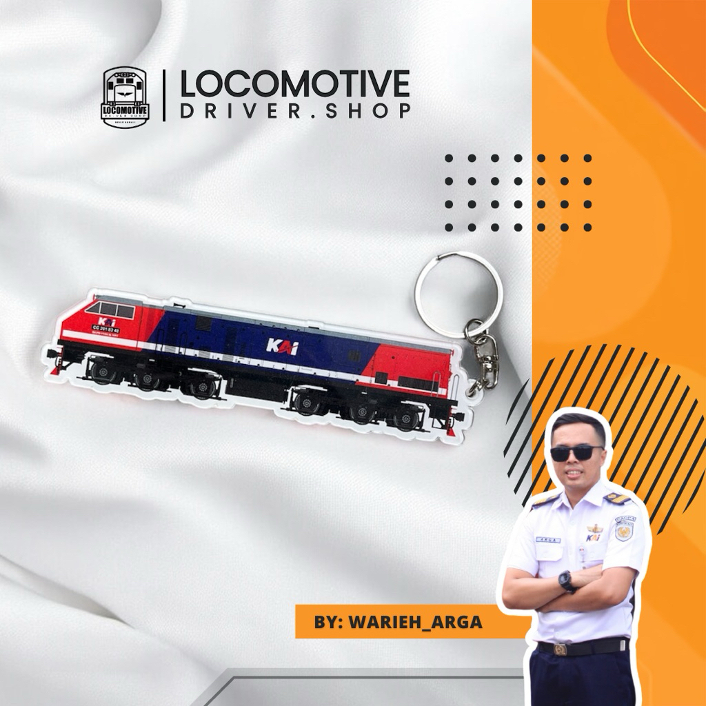Gantungan Kunci Kereta Api Lokomotif CC201 83 48 RNB V1 by @warieharga