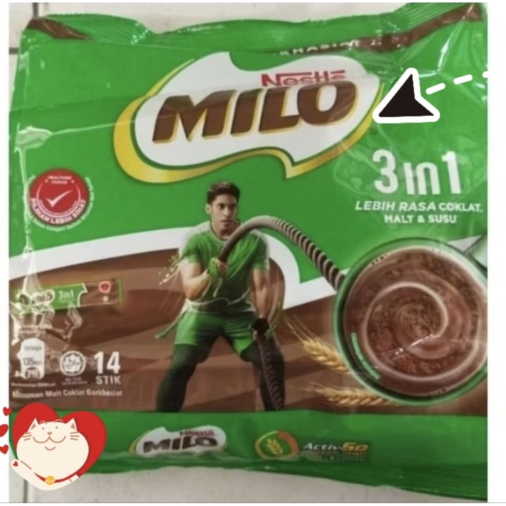 

Active go M.I.L.O minuman kemasan Isi 14 stik
