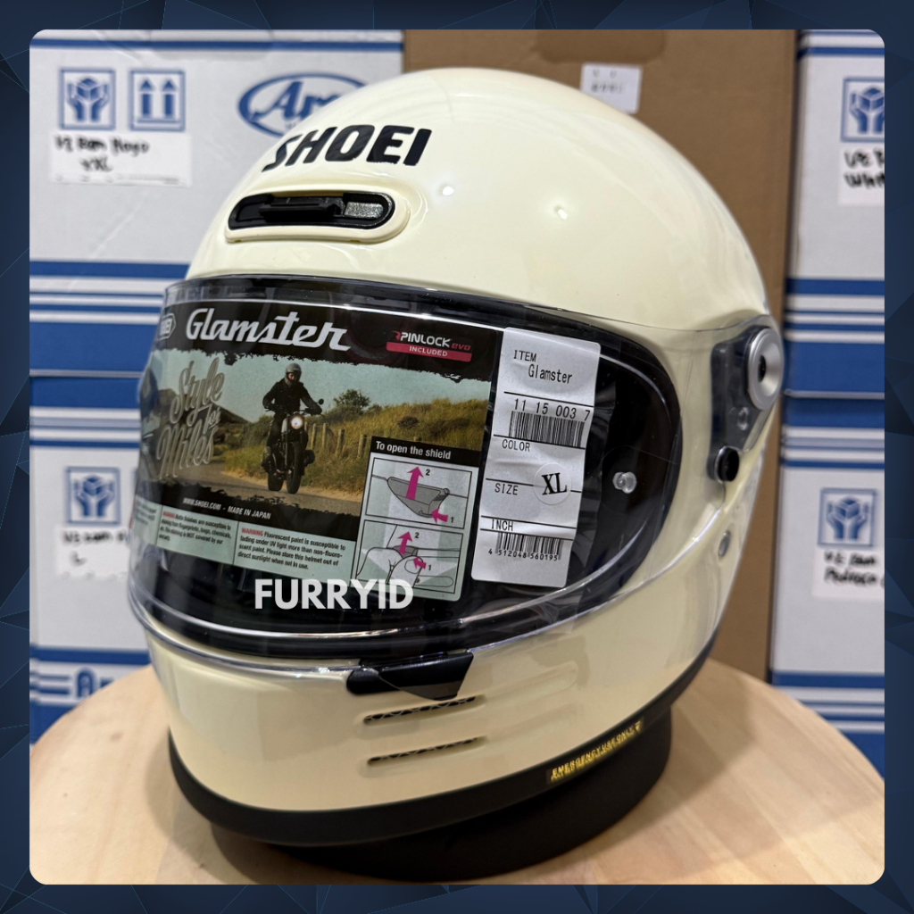 HELM FULL FACE SHOEI GLAMSTER OFF WHITE