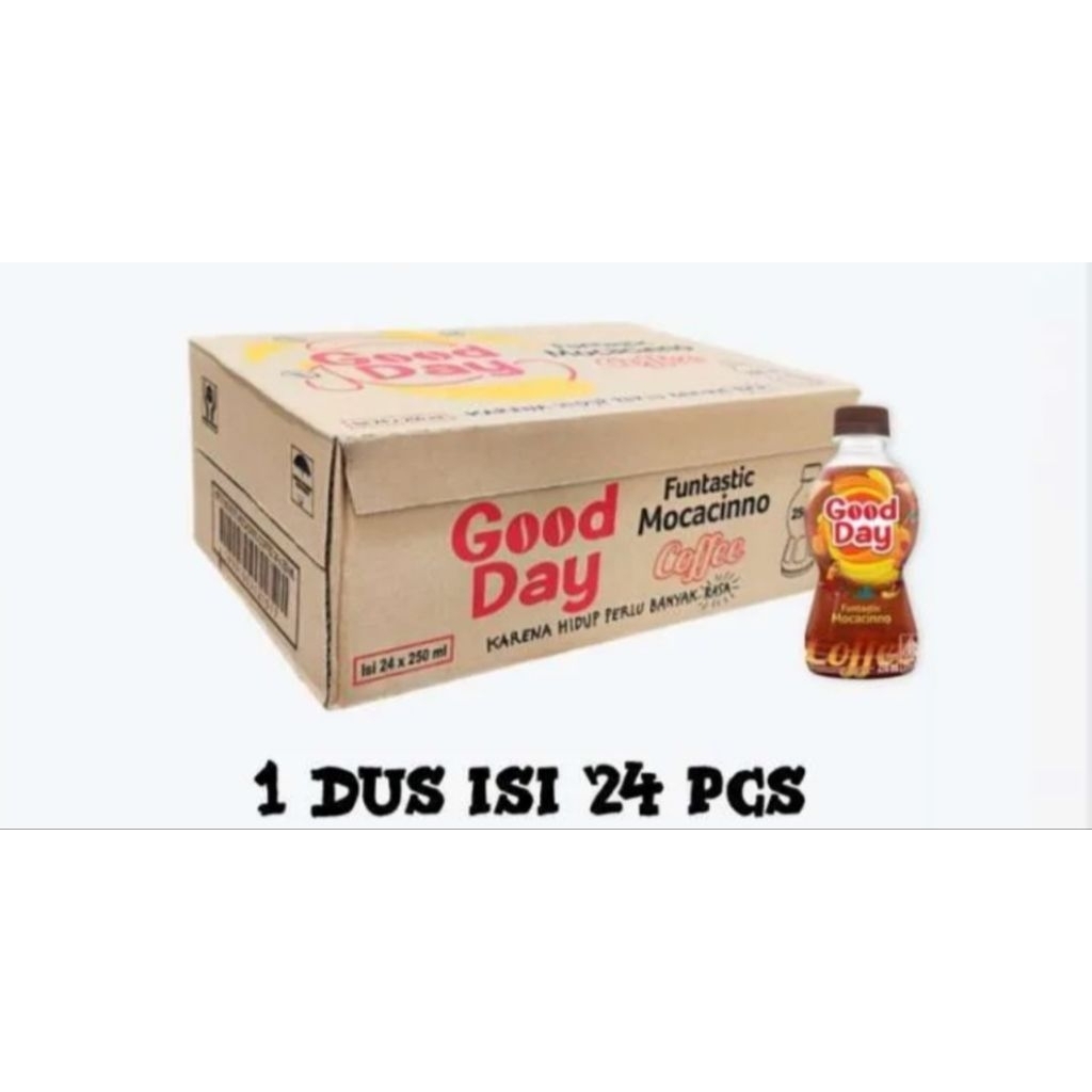 

Kopi Good Day Funtastic Mocacinno Coffee Botol [ 1 Dus Isi 24 Pcs ]