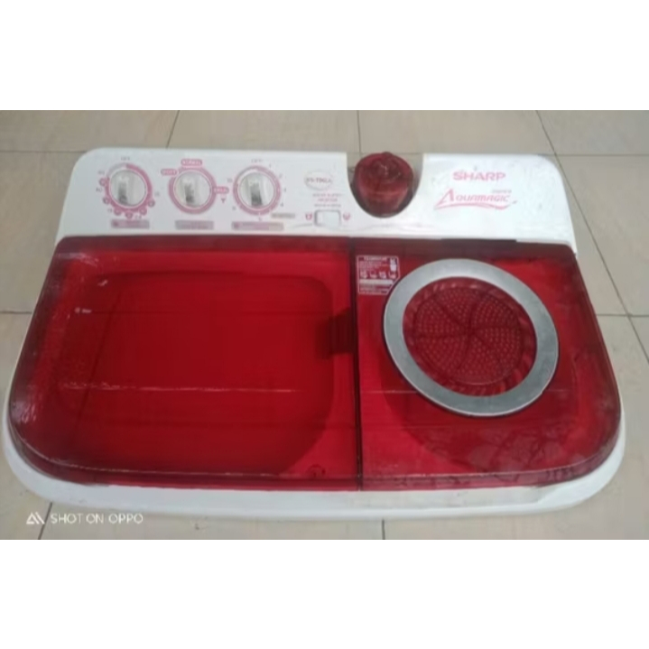 COVER MESIN CUCI SHARP 2 TABUNG FULL SET ORIGINAL COPOTAN