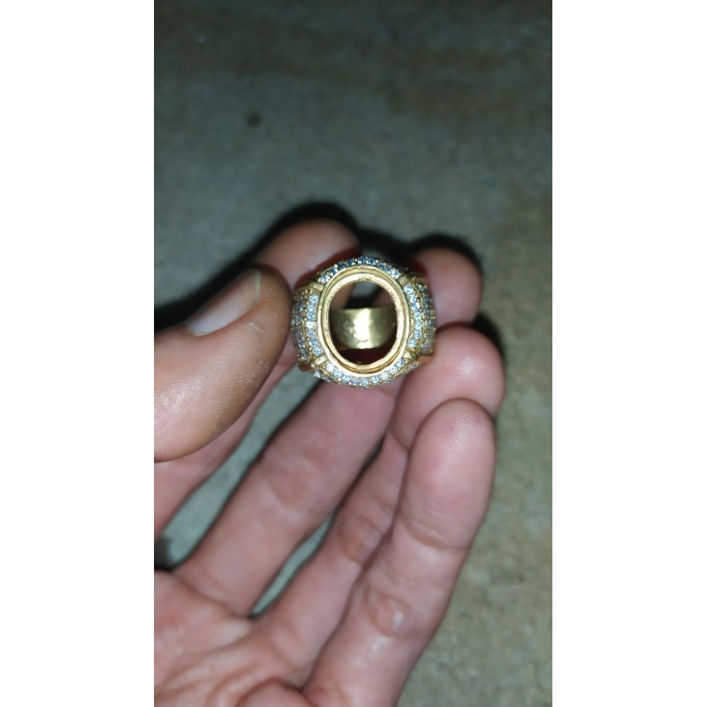 Ring kuningan sari microsetting