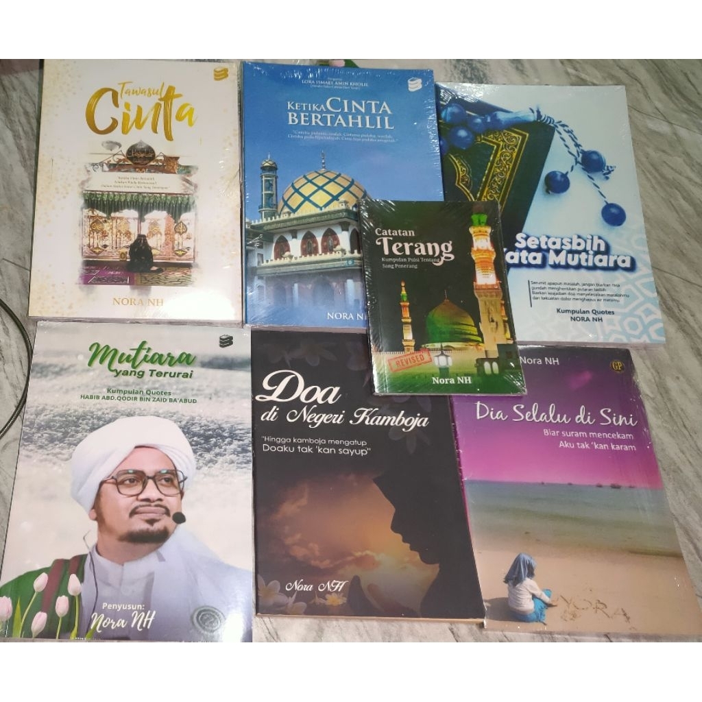 Buku Nora NH, puisi, quotes, novel islami, Recommended ketika cinta Bertahlil, tawasul cinta,  setas