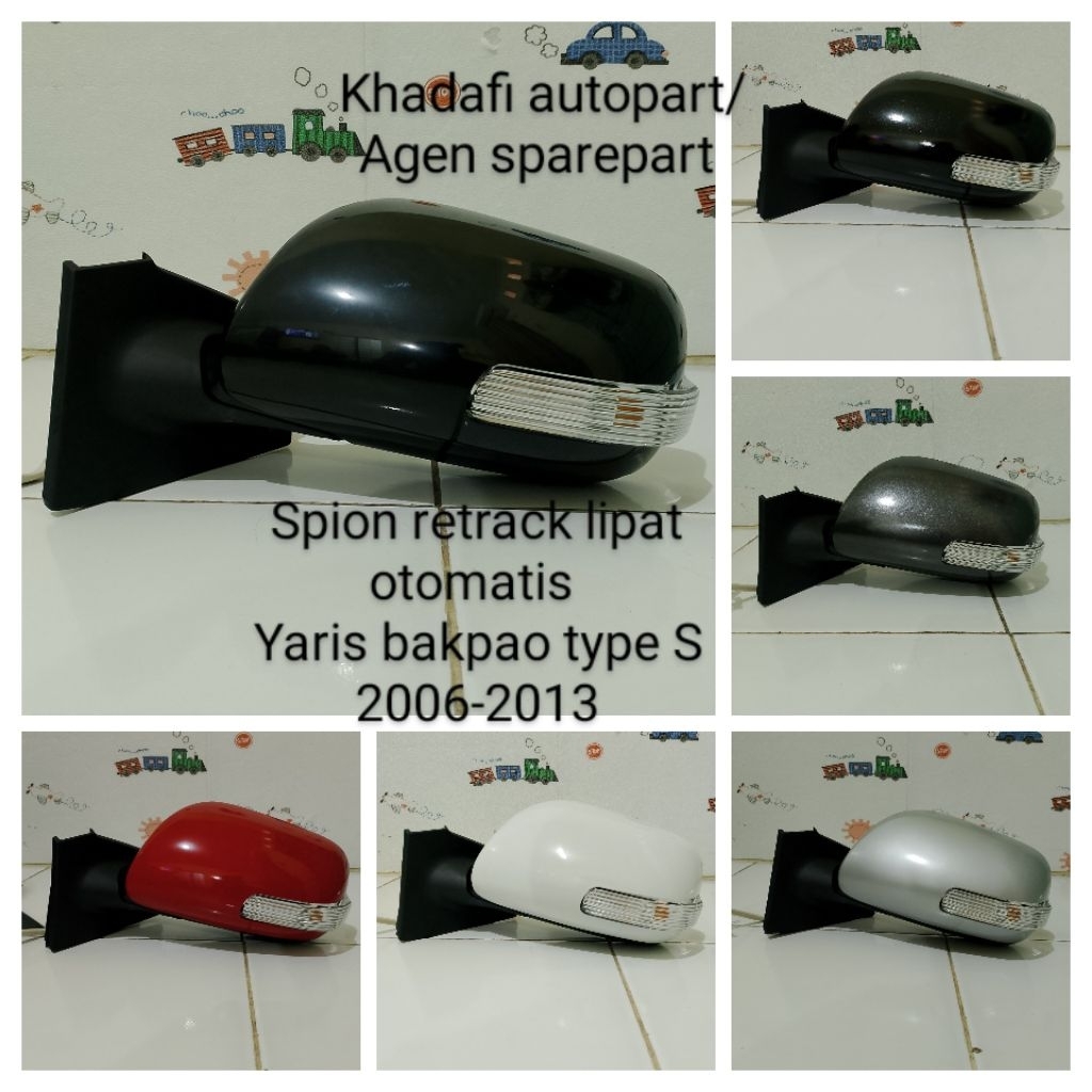 spion retrack spion lipat otomatis Yaris S Toyota Yaris bakpao S 2006 2007 2008 2009 2010 2011 2012 