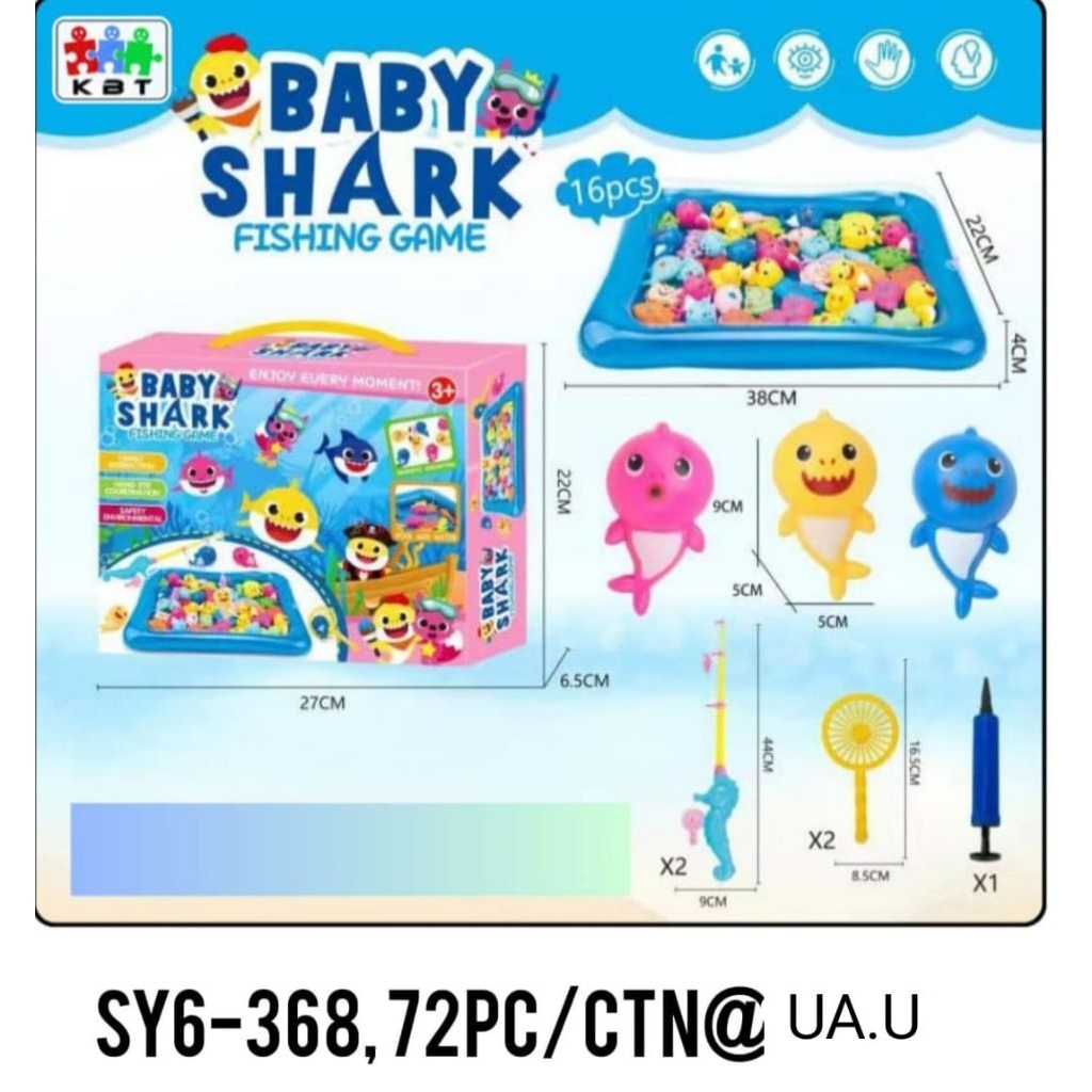 GOGO TOYS - FISHING GAME MAGNET / MAINAN ANAK PANCING IKAN DAN KOLAM / FISHING GAME KEMASAN DUS (SY6