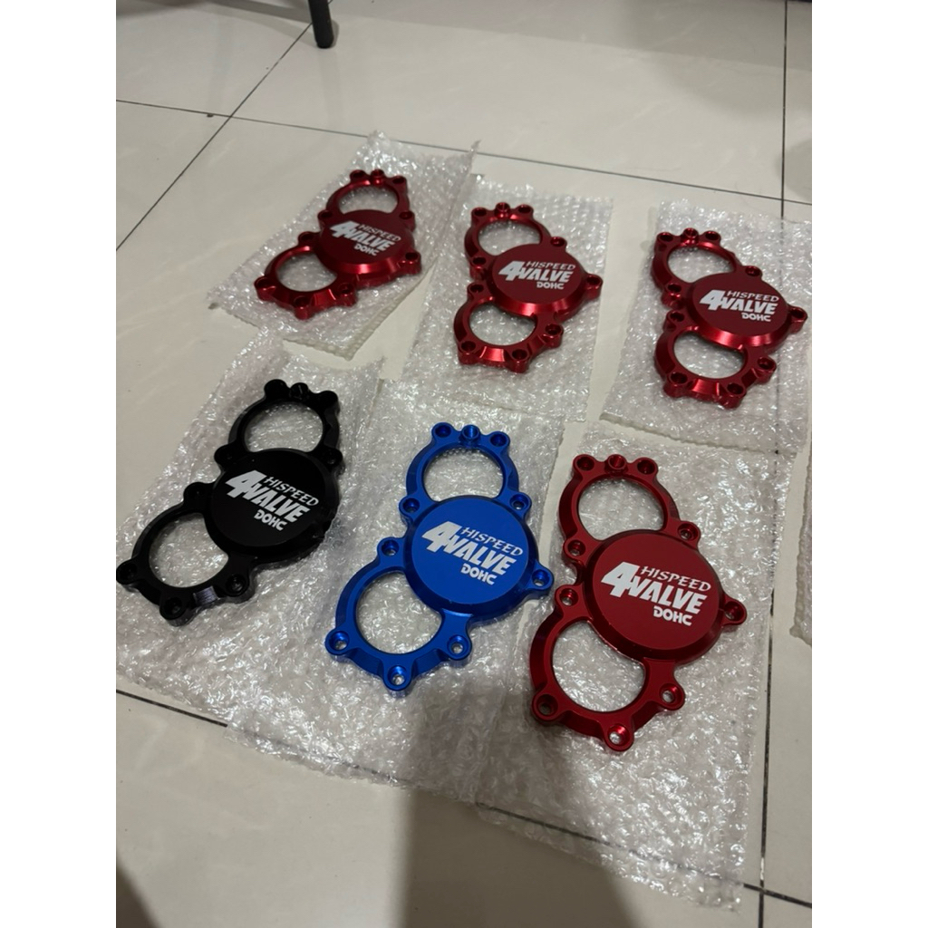 Cover Kaca CNC Head Mio 4 Klep DoHC HiSpeed Thailand