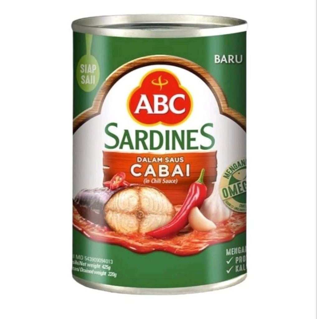 

SARDINES ABC CABAI ISI 425GR /SARDINES ABC