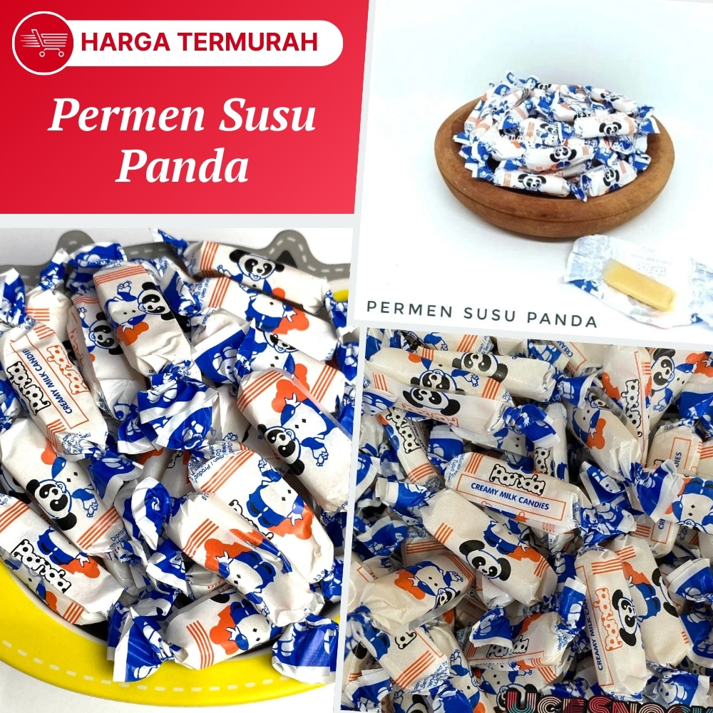 

Panda Permen Jadul Rasa Susu Manis Halal Bungkus Kecil Bisa Dimakan Kemasan Pouch Berat 100gr