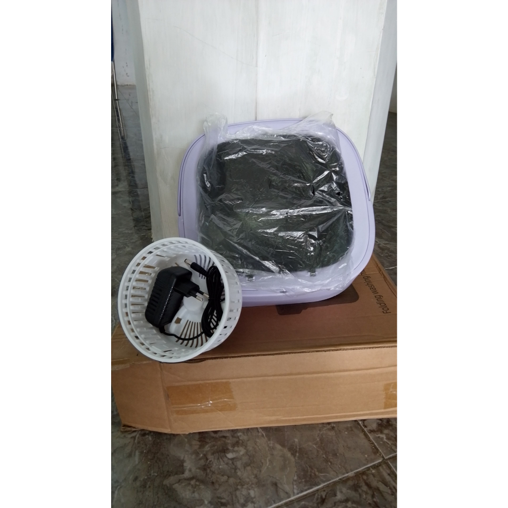 Mesin Cuci Mini Portable 2 Tabung 8L Mesin Cuci Lipat Otomatis