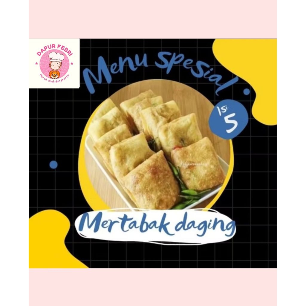 

Martabak telur isi daging frozen food praktis enak murah
