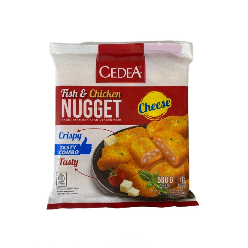 

cedea fish and chicken nugget cheese 500gr