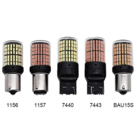 Bohlam Lampu Sein Sen Riting Stoplamp Mobil T20 1156 7743 LED Super Terang High Quality