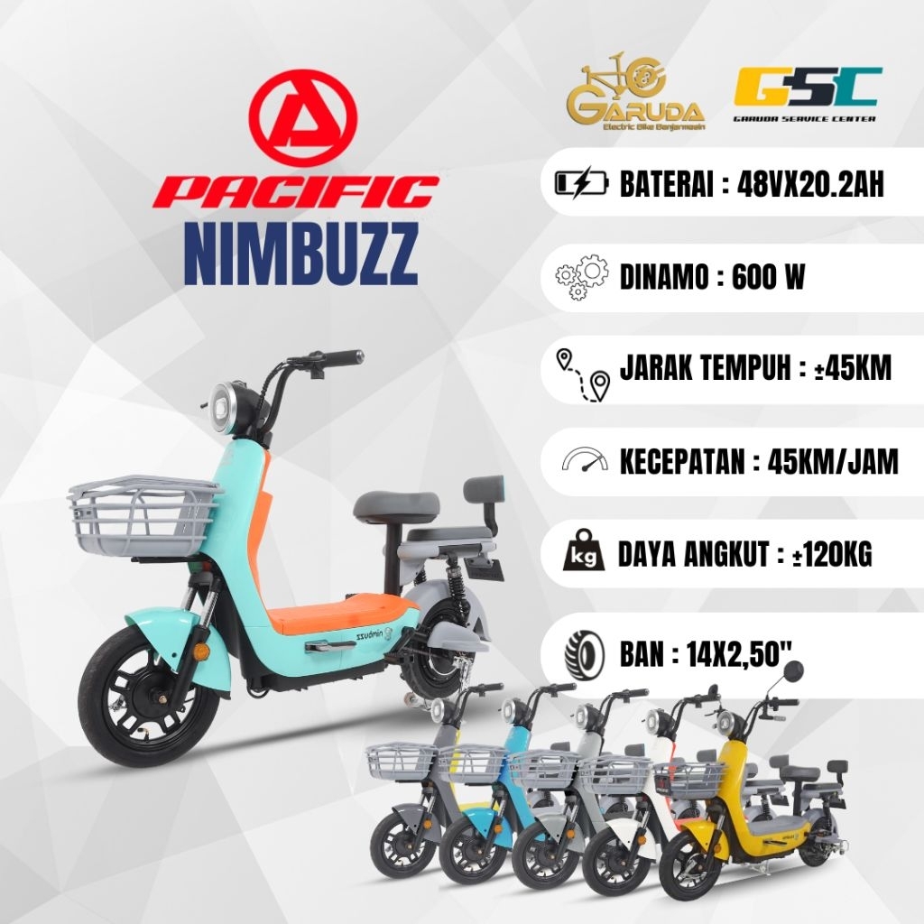 Sepeda Listrik Pasific Nimbuzz 600W