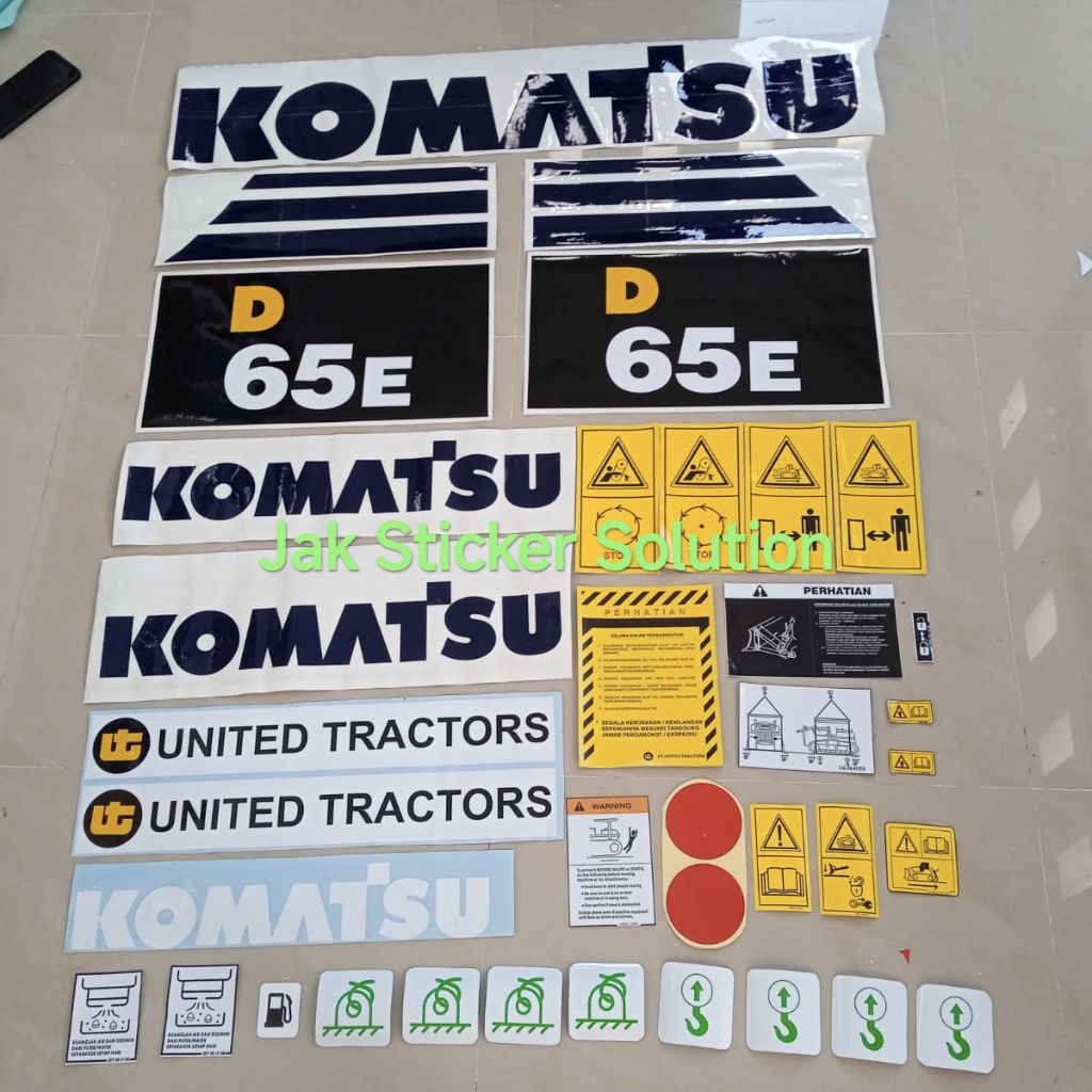 Stiker Dozer Komatsu D65E-12 Decal Sticker