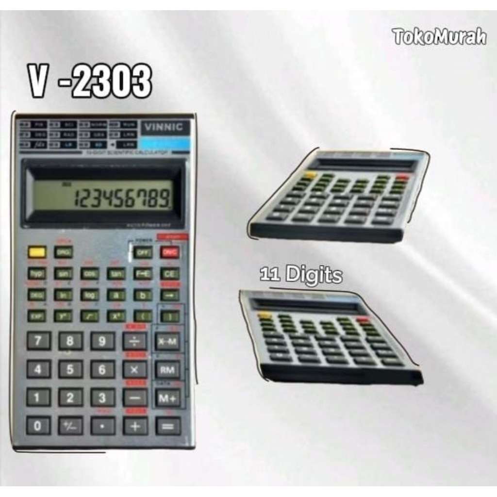 

Kalkulator Scientific Vinnic - 2303 Kalkulator ilmiah 11 Digits