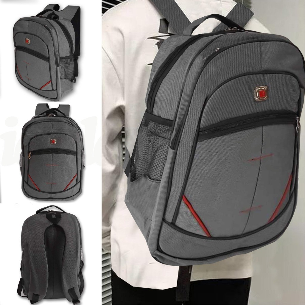 Tas Ransel Pria Wanita | Backpack Laptop Ukuran Besar Muat Banyak | Tas Sekolah & Kerja