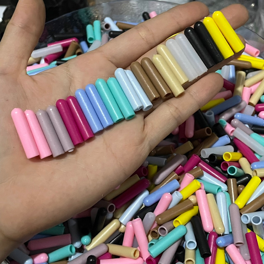 TUTUP TALI PARACORD lubang 4mm mix warna penutup ujung cover tali
