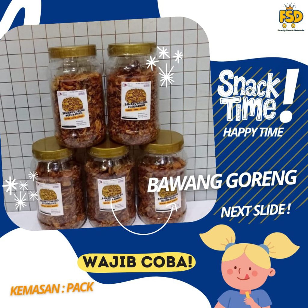 

Bawang Goreng Ngeunah 1 Toples