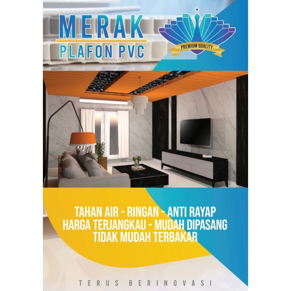 PLAFON UPVC PLAFON PVC PLAFON ANTI RAYAP PLAFON UPVC MERAK PLAFON PVC TERBAIK DENGAN KUALITAS UNGGUL