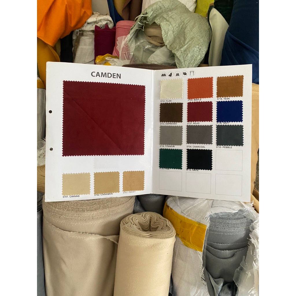 kain sofa bludru halus camden termurah