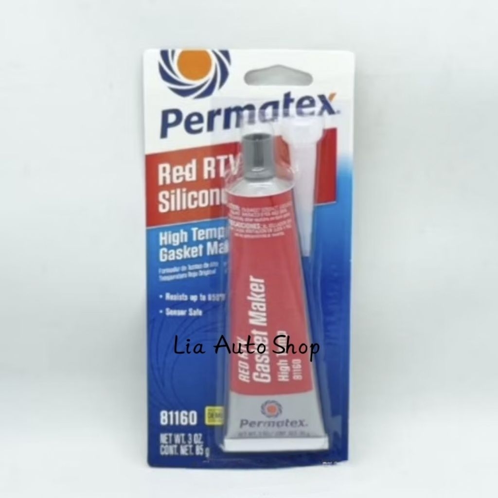 LEM PERMATEX RED / HIGH TEMP RED RTV SILICONE GASKER MAKER