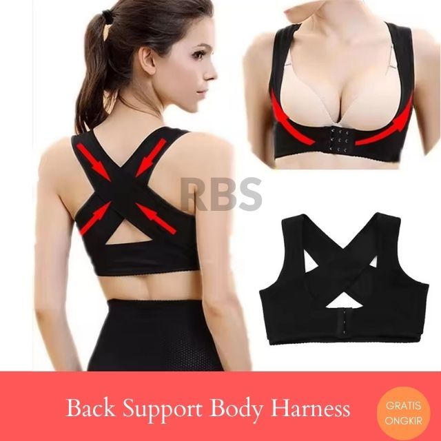 Redbowstore - Bra Support Breast Pusher Korset Dada Back Support Body Harness Sexy