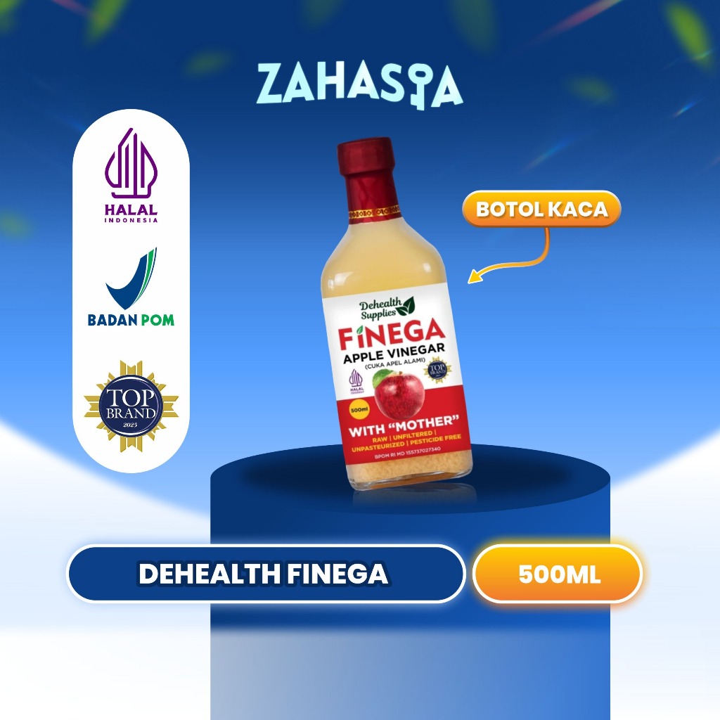 

Dehealth Supplies Finega Cuka Apel 500ml Original 100%