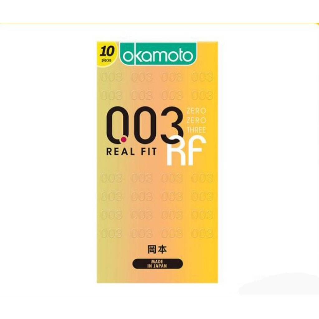 okamoto real fit 003 isi 10 kondom fit tipis