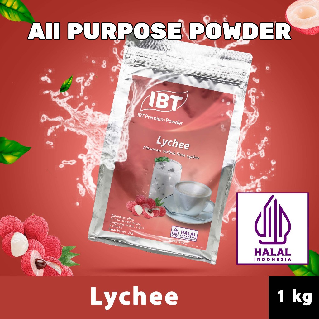 

Bahan Minuman Bubuk Leci. Lychee Bubble Tea Premium Powder Bagus