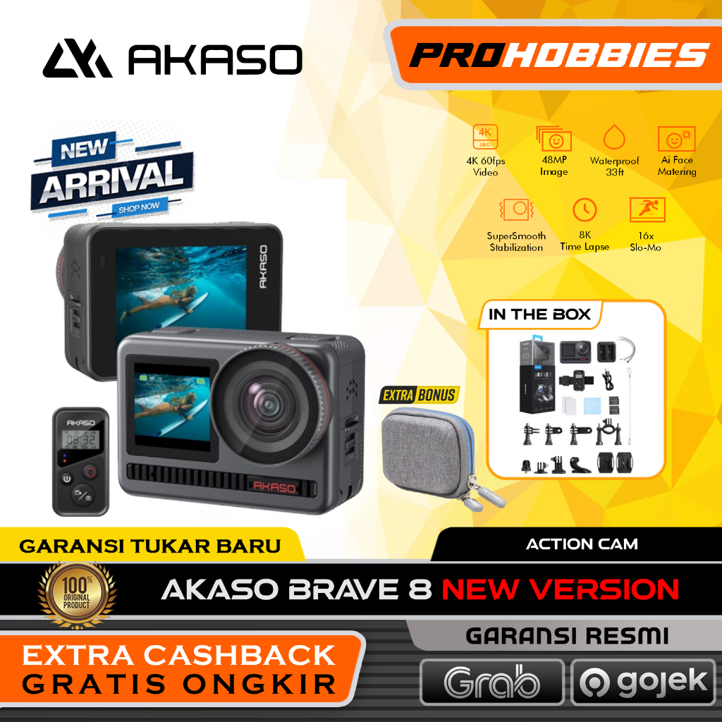 Akaso Brave 8 New Version 4K Action Cam Akaso Brave8 Action Camera