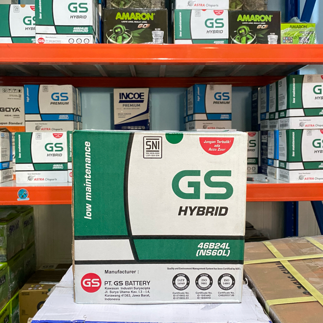 TERLARIS GS ASTRA HYBRID NS60L 46B24L NS 60 L ACCU 45AH CAPELLA T-120SS MPI TRAVERA CITY VOXY CHARAD