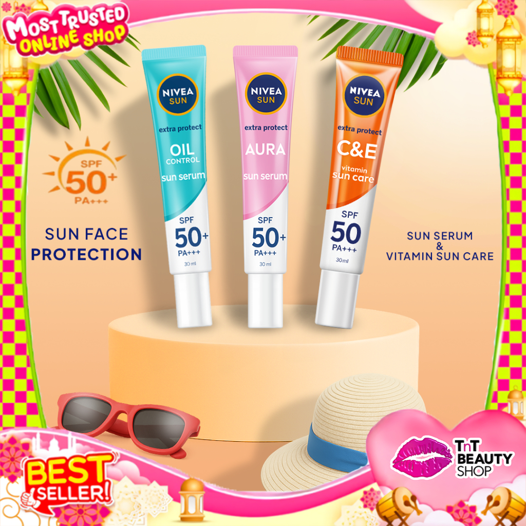 Nivea Sun Face Protection Serum Spf 50+ PA +++ - Oil Control | Instant Aura | TnT Beauty