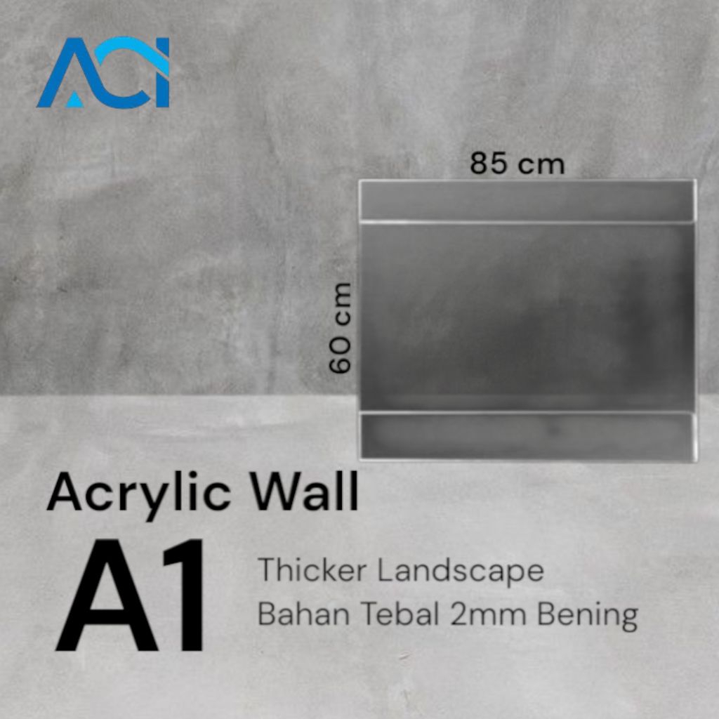 

Akrilik Thicker/Akrilik Wall/Akrilik Dinding/Akrilik Tempel A1 Landscape 2mm