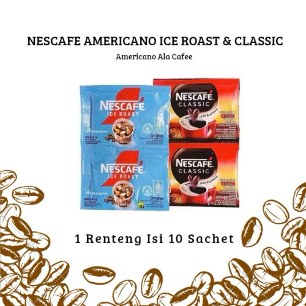 

NESCAFE SAHSET KOPI HITAM 2 GR 10 PCS