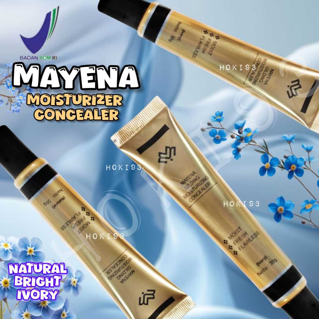 MAYENA FOUNDATION Ivory Natural Bright, Base Make Up foundation bedak