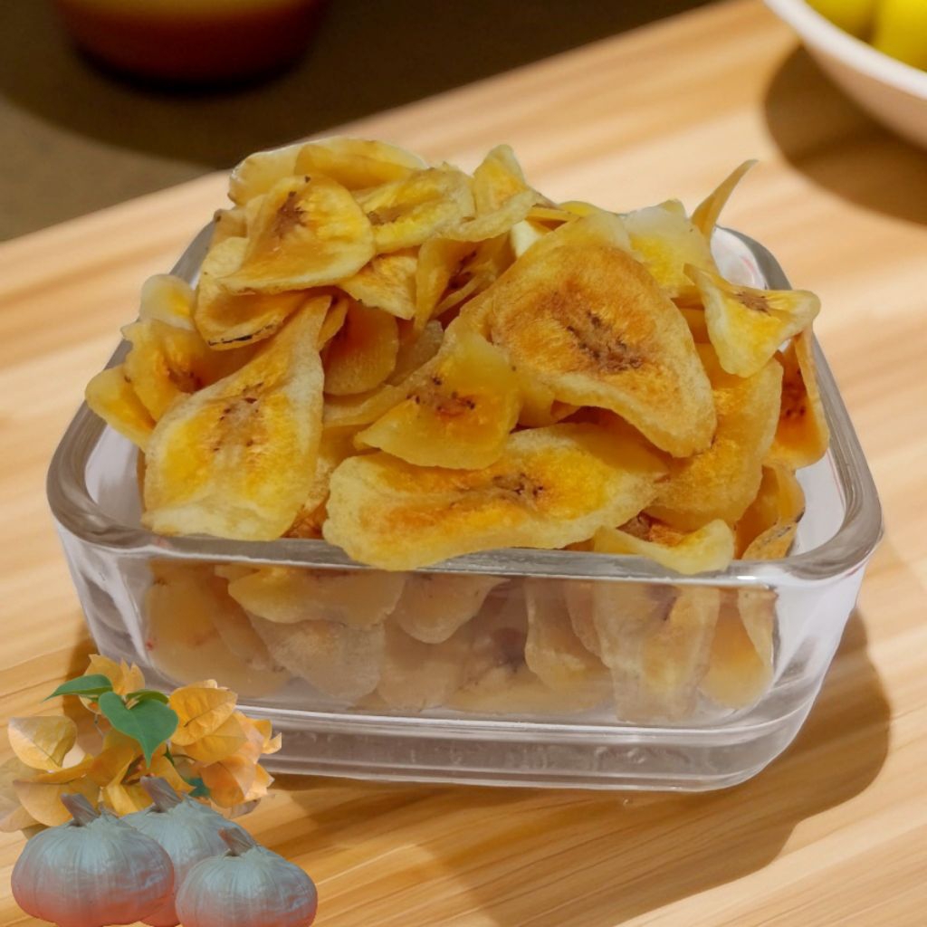 

Keripik Pisang Garlic Spesial Gurih Asin 200gr Pariangan Snack Kualitas Premium 100% Lezat Bergizi