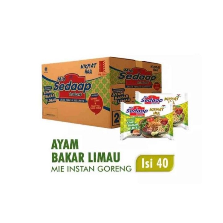 

SEDAAP MIE INSTAN RASA AYAM BAKAR LIMAU 1 DUS 40 PCS